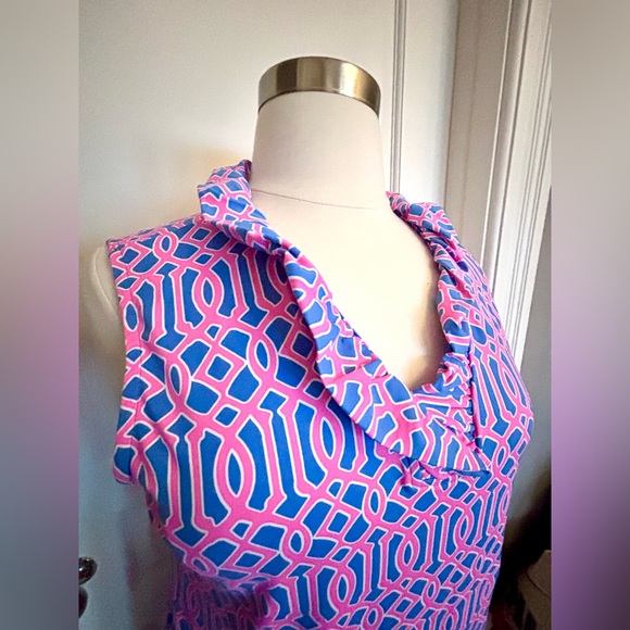 Lulu-B Sleeveless Ruffle Collar Dress NWT - Picture 3 of 11